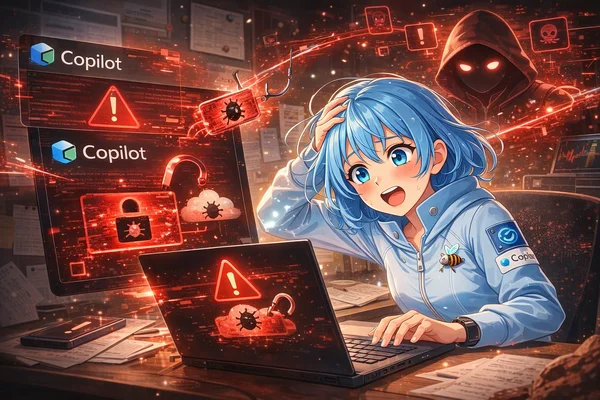 【要注意】Microsoft Copilotに深刻な脆弱性！？ワンクリックでデータが危ない？